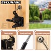 Self Locking Gate Latch with Spring Cable Pull, Heavy Duty