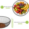 Wuqoioo Metal Wire Fruit Basket, Wire Fruit Dish Kitchen Fruit