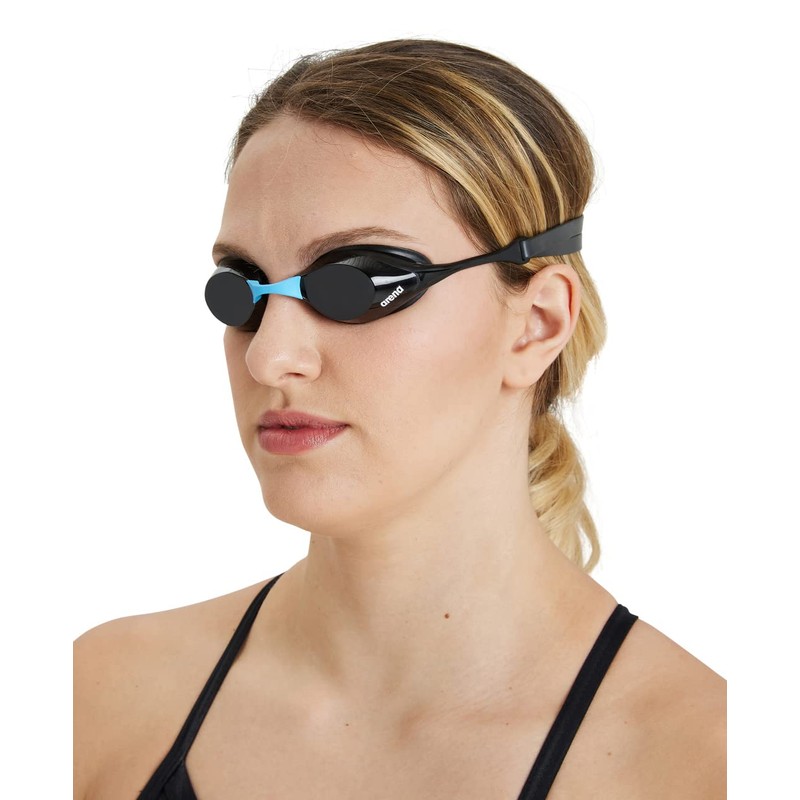 arena Unisex Cobra Swipe Racing Goggles, LIGHTBLUE-BLUE, One Size