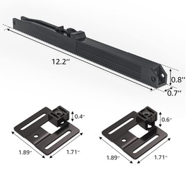 SMARTSTANDARD Barn Door Soft Close Kit, Matching 88-132 Pounds Single Door, Equipped with Spring Buffer Damper, Upgrade Hole-Free Version, 2PCS