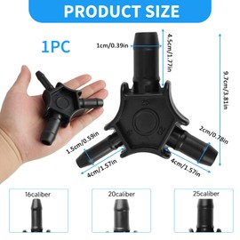 Multifunctional Calibration and Deburring Tool, Multilayer Tube Calibrator Key, Durable Plastic Calibration Wrench for PEX and Aluminium Composite Pipes, 16-20-25mm