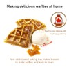 YALIYA 1000W Waffle Maker 5 Heart-Shaped Waffles Electric Waffler Griddle