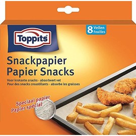 Toppits Cross&Fit Crispy Paper with Low Fat - Pack of 8 - Brown