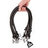 com-four® Set of 10 Rubber Tensioners with Reflective Strips –