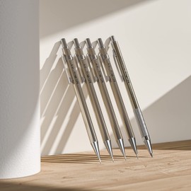 Nicpro 29PCS Metal Mechanical Pencil Set in Leather Case, 0.3 & 0.5 & 0.7 & 0.9 & 2mm Lead Pencil Holder, (6B 4B 2B HB 2H 4H) Lead Refills (Black & Colors), Erasers For Art Drafting Sketching Drawing