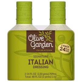 Olive Garden Signature Italian Dressing - Family Size 2 Pack (24 oz Ea) - SET OF 4