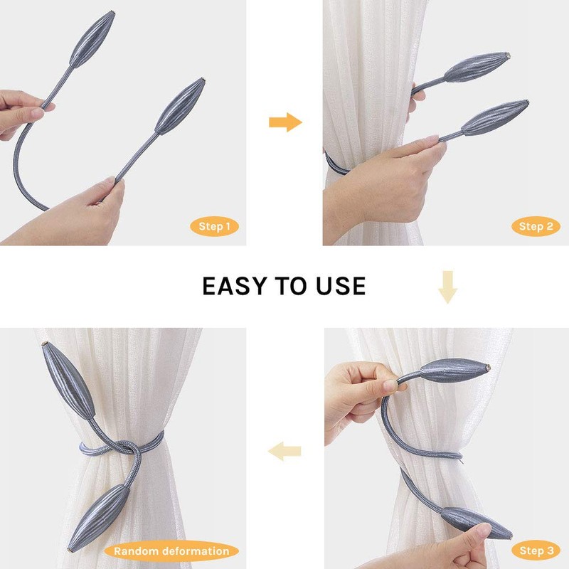 Pretty Jolly Pack of 2 DIY Twist Curtain Tiebacks Creative
