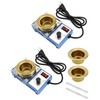 QWORK Solder Pot, 2 Pcs 150W 110V, 50mm Soldering Bath