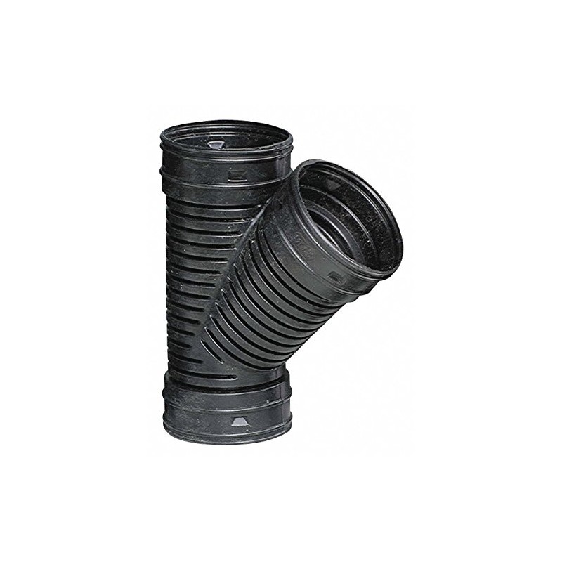 Advanced Drainage Systems 10-13/16"L Corrugated Drain Wye, 3" Pipe Dia.