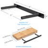 PICESA 16'' Heavy-Duty Hidden Floating Shelf Bracket – 210 LBS