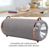 Bluetooth 5.0 Speaker Portable Flashlight Column TWS HiFi Stereo FM