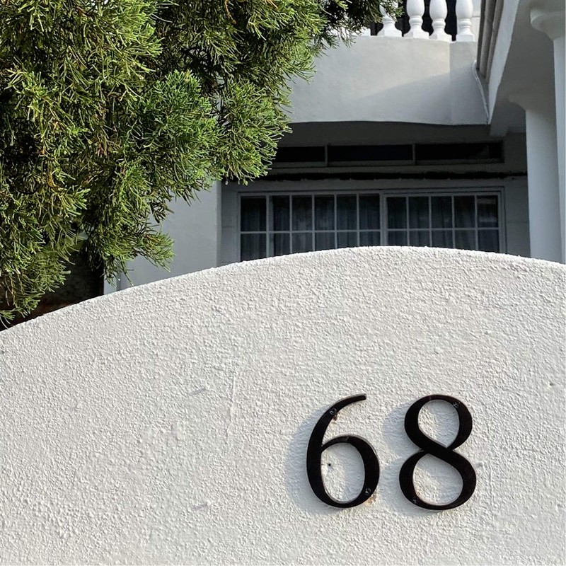 HASWARE House Number Sign 4 inch Modern Door Numbers Signage