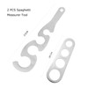 Pasta Measuring Tool,2 Pack Spaghetti Measurer Tool,Stainless Steel Spaghetti Measure