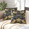 HUASHUZI Cushion Covers William Morris 40x40cm Strawberry Thief Decorations Double