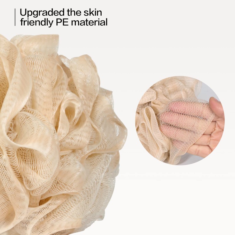 Fishent Loofah - Bath Sponge, 3 Pack 60G Large Shower