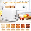 Toaster 2 slice,Retro Stainless Steel Toaster with 6 Settings, 1.5