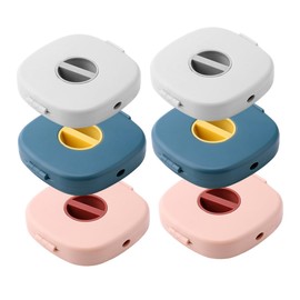 Operitacx 6pcs Rotating Cable Storage Boxes Charging Cable Holder for Headphones Modern Design for Tidy Organization