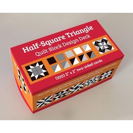 Half-Square Triangle Quilt Block Pattern Deck - Classic Quilting Card Game for All Ages