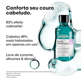 L'Oréal Professionnel Scalp Advanced | Shampoo anti-sensibilidad | Limpia y calma el cuero cabelludo | Formulado con niacinamida | Aprobado por dermatólogos | Para todo tipo de cabello | 300ml