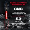 Geinxurn 10Pcs PH2-SQ2 Impact Double End Screwdriver Bit Set, 2.56