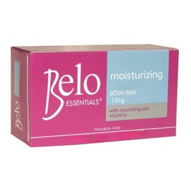 Belo Essentials Moisturizing Body Bar Gentle Cleansing Hydrating Bath Skincare Solution Smooth Texture Enhancer - 135g