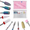 Carbide Diamond Ceramic Nail Drill Bits Set 10 PCS 3/32"