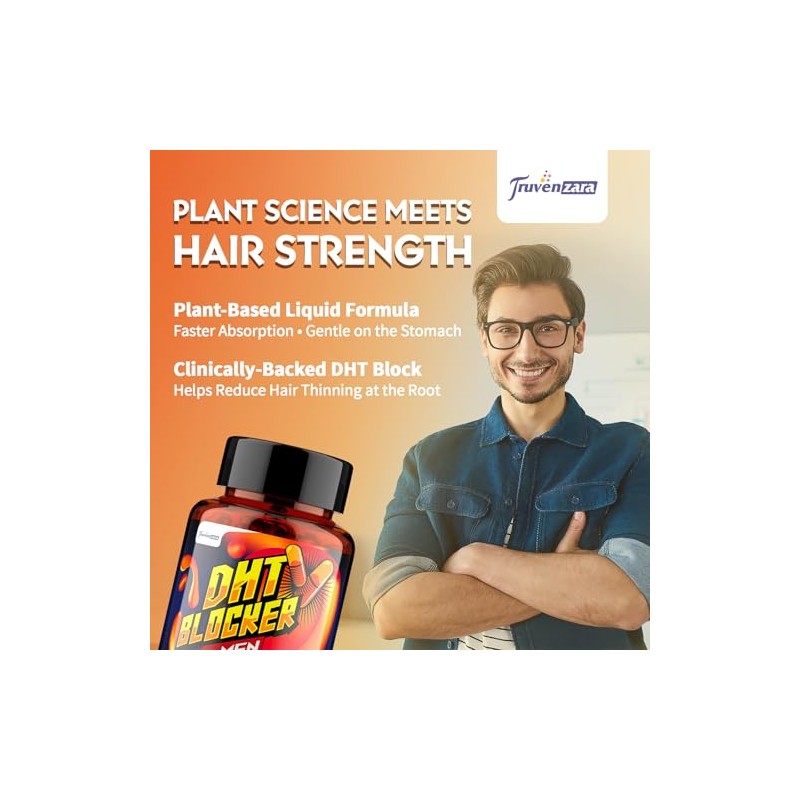 DHT Blocker for Men 1127mg, Advanced Hair Growth Supplement in