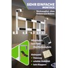 Menz Door Coat Rack for Hanging, White Door Hooks for