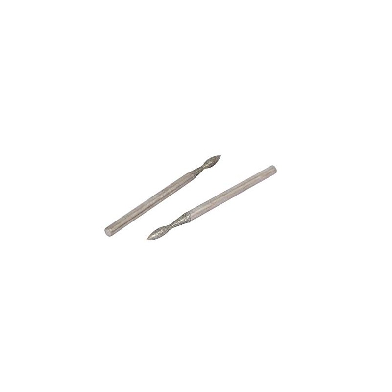 Sourcingmap 2.35mm Shank 2mm Tip Stone Head Grinding Bit Diamond
