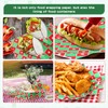 Tenceur 150 Pcs Christmas Wax Paper Sheets for Food Sandwich