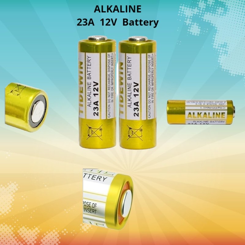 23A 12V Battery, A23 23a Alkaline Battery,Long Lasting for Doorbells