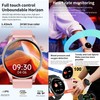 Smartwatch Damen Herren mit Telefonfunktion, 1,43” AMOLED 5ATM Wasserdichte Fitnessuhr