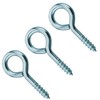 Zinc Plated Steel Screw In Eyes, 40 mm (1.1/2 inch)