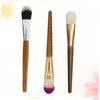 WOONEKY Practical Bamboo Makeup Brush Set 6pcs for Eye Face