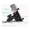 TECNOLOGÍA INFINITA Base Soporte Porta Celular Para Moto/bicicleta Cargador Usb