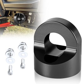 Hutexico UTV Tow Hook for Polaris RZR Turbo XP 4 1000 2014-2020, Aluminum, Black, Vehicle Mount