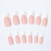 AddFavor French Tips Press on Nails Medium Square Fake Nails,
