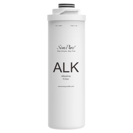 SimPure T1 Series ALK Filter Replacement Alkaline Cartridge for Model T1-100ALK, T1-400ALK, 6 Months Replacement Cartridge (1 Pack)