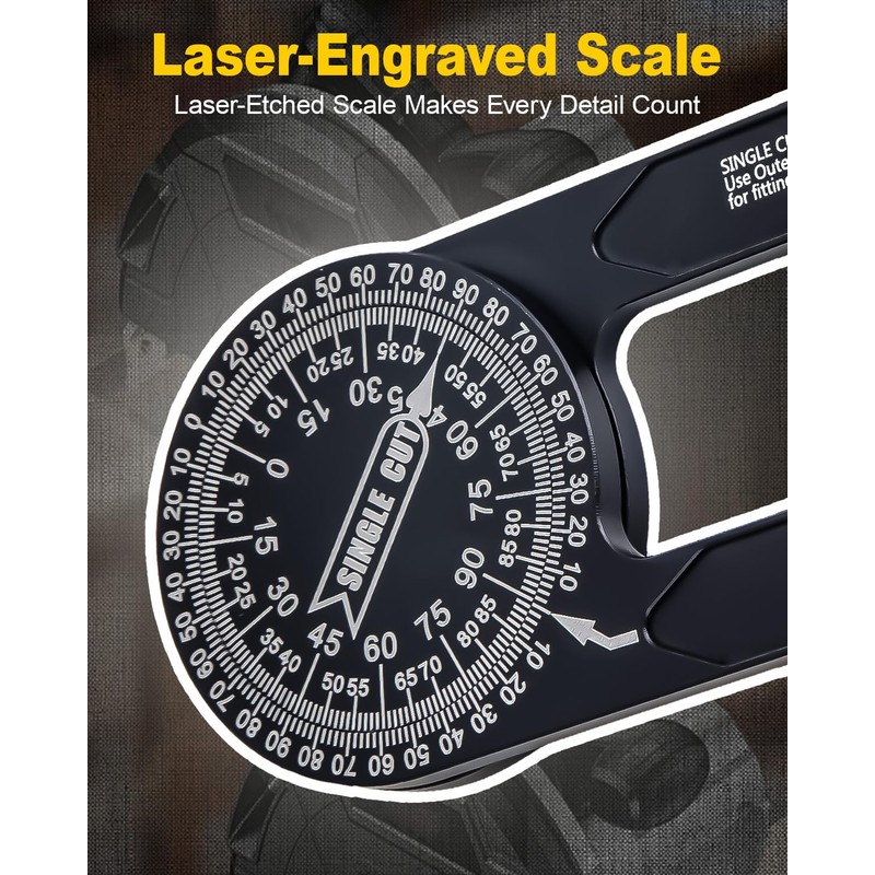 Anyongora Miter Saw Protractor 3.5-Inch High-Strength Aluminum Angle Finder Tool