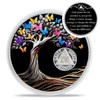 Delicate 16 Year Sobriety Coin - Recovery Butterfly Tree of