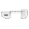 Fridge Lock with Code, Pack of 4 Fridge Locks, No