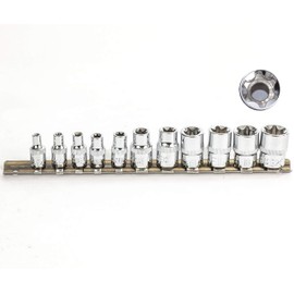 eHomeA2Z 11 Pc E-Torx Female Star Drive Sockets Set CR-V Steel E4 - E20