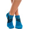 ZaTech no show compression socks (Light Blue/Black, Small)