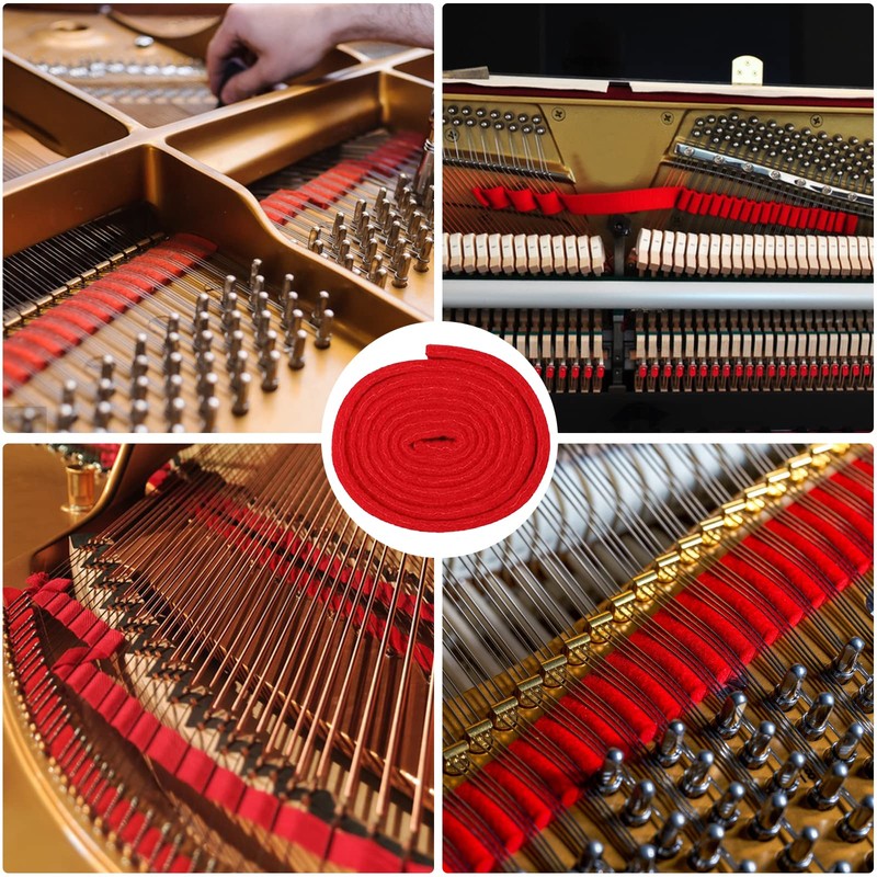 DMZK 8 Pieces Piano Tuning Kit Tools, Includes Tuning Band,
