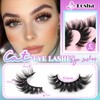 Losha Lashes Volume False Eyelashes Fluffy Cat Eye Lashes 7