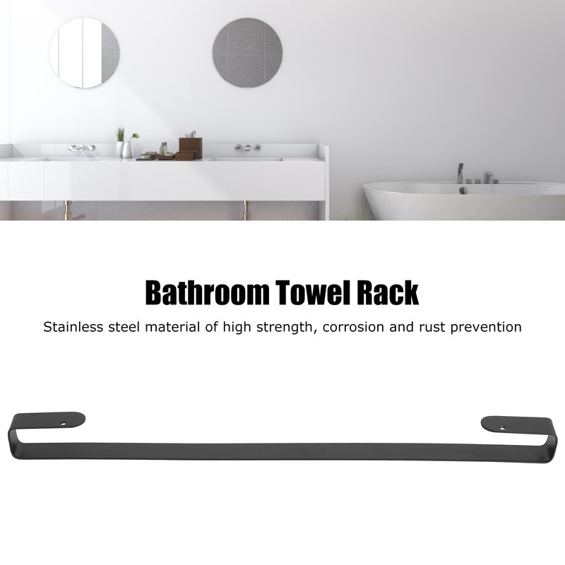 Towel Bar Stainless Steel Single Rod Towel Slippers Rack Holder