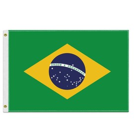 30×45 CM Brazil Flag,12×18 inch Small 100D Brazilian Outdoor Banner,Tiny Doube Side Printing Decor For Boat Car Marking Patio Garden With Brass Gromment