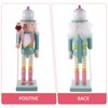 Veemoon Christmas Nutcracker Soldier Wooden Nutcracker Figure Mini Nutcracker Ornaments