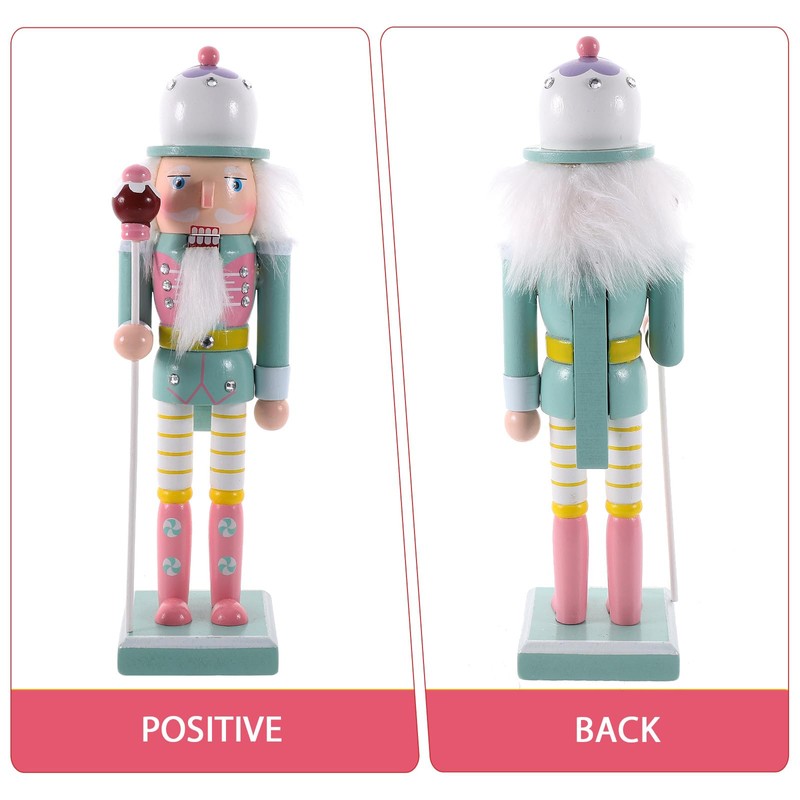 Veemoon Christmas Nutcracker Soldier Wooden Nutcracker Figure Mini Nutcracker Ornaments