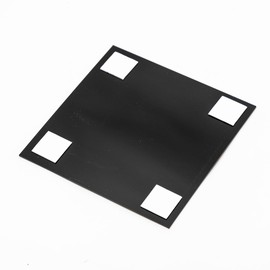 Signs ByLITA Square Quiet Hours 10PM to 8AM Sign - Easy Installation | Durable Material (Black Gold) - Medium